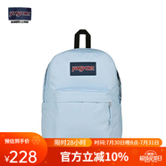 JANSPORT杰斯伯書(shū)包輕便雙肩包男女旅行包簡(jiǎn)約背包電腦包學(xué)生校園 85VI7G7 霧霾藍(lán)-側(cè)邊袋/20L