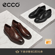 愛(ài)步（ECCO）皮鞋男 德比鞋皮鞋雕花布洛克皮鞋商務(wù)正裝鞋男士男鞋 里斯622164 黑色62216401001 39