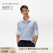 Tommy Hilfiger【輕柔感】25夏季男珠地網(wǎng)眼休閑修身短袖T恤翻領POLOJA598