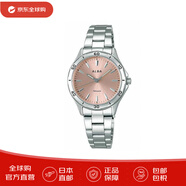 精工（SEIKO）手表學(xué)生職場(chǎng)情侶表ALBA系列 防水輕便腕表 日本直郵 02號（粉色） - 33mm -