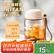 綠珠搖搖杯tritan水杯隨手杯沖調(diào)杯韓版360ml白