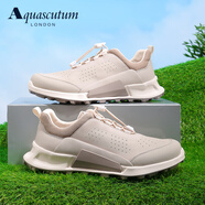 雅格獅丹（Aquascutum）男鞋夏季2025新款運(yùn)動(dòng)休閑鞋男士真皮透氣鞋子男 灰色 42 -適合運(yùn)動(dòng)鞋43碼