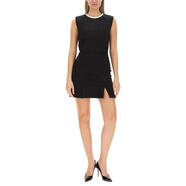 MSGM女連衣裙修身無袖連衣裙Mini Cut Out Dress Black露背 Black 均碼 |40