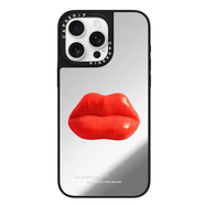 CASE適用蘋(píng)果15iPhone14plus16鏡面13promax磁吸薩爾瓦多xr手機殼 銀鏡-口紅嘴唇 iPhone7