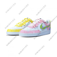 NIKE球鞋定制  Court Vision 比奇堡情侶二次元鴛鴦低幫男女板鞋 鴛鴦 35.5 支持鑒定 假一賠三