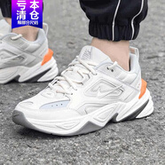 耐克（NIKE）男鞋老爹鞋2025夏季新款ZOOM  M2K運動鞋透氣緩震休閑鞋跑步鞋 白色橙色灰色AV4789-001 44.5