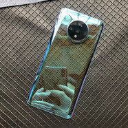 VYOPBC適用于一加7pro玻璃后蓋改裝透明OnePlus1+6 T后屏電池蓋7t背板殼 藍光玻璃+鏡框+散熱貼1+7T
