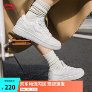 李寧天跡丨板鞋男女鞋夏季透氣減震輕便回彈情侶運(yùn)動鞋休閑鞋小白鞋 標(biāo)準(zhǔn)白【女款】-5 37.5
