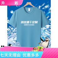 追行方速干衣t恤定制工作服工衣定做運(yùn)動短袖印字LOGO團(tuán)建馬拉松文化衫 [冰絲速干定制]湖藍(lán) 10XL 均碼