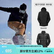 駱駝（CAMEL）三防沖鋒衣戶外登山服防風(fēng)防水防污三合一運(yùn)動(dòng)外套 AD12263514Y,羽絨內(nèi)膽幻影黑男女 L