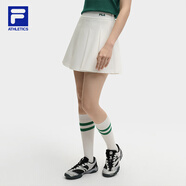 FILA斐樂女士半身裙2025夏季運動休閑百搭高腰顯瘦百褶裙A字裙