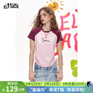 妖精的口袋【騙騙你】治愈萌寵22色短袖t恤女2025年夏季彩色多巴胺寬松上衣 彈簧小狗粉色 M
