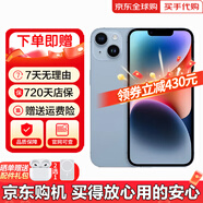【即將售完】iphone 14 pro max手機14系列雙卡全網(wǎng)通5G智能手機 蘋(píng)果14 藍色 6.1寸 256GB【店保2年+配件禮包】