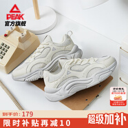 匹克小胖鞋秋季新款休閑鞋男鞋透氣潮流復(fù)古增高厚底老爹鞋女運(yùn)動(dòng)鞋子 【男款夏季】帆布白色/灰 41