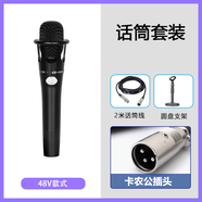 E300電容麥克風(fēng)直播臺式電腦游戲語(yǔ)音主播K歌喊麥創(chuàng  )新5.1聊天話(huà)筒 【48V款】話(huà)筒+圓盤(pán)支架 【需換顏色請聯(lián)系客服】