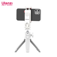 ulanzi 優(yōu)籃子 ST-6S（白）升級款橫豎拍旋轉冷熱靴手機夾三腳架套裝監視器手機Vlog單反相機多功能攝影夾