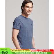 superdry極度干燥男士T恤短袖純色簡約百搭休閑時尚潮流小眾套頭寬松街頭 Navy-2 S