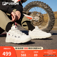 斐樂（FILA）籃球鞋女鞋BARRICADE低幫籃球文化鞋復古休閑鞋 燕麥色-T12W941206AOM 36.5
