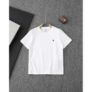 POLO SPORT保羅拉夫RL小馬標情侶純棉T恤夏季美式圓領刺繡上衣 白色 M