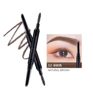 美寶蓮（MAYBELLINE）雙頭三角眉筆 眉粉一筆兩用自然輕松上色 防水防汗不脫妝 輕松畫(huà)深棕色(眉筆+眉刷)