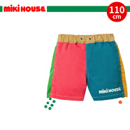 MIKIHOUSE 兒童服飾系列短褲休閑工裝褲寬松透氣五分褲夏透氣 拼色110cm