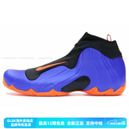 耐克（NIKE）Flightposite尼克斯一腳蹬中幫復(fù)古籃球鞋男女同款藍(lán)橙 40