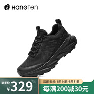 歡騰HANGTEN2025新款春夏季男士戶(hù)外休閑透氣網(wǎng)面防滑百搭運動(dòng)鞋 黑色 標準運動(dòng)碼 44
