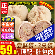 柒島【銷量20萬+只】羊肚包肉內(nèi)蒙古特產(chǎn)羊肉腸官方羊包肚生鮮凈重 肚包肉3只*真羊肉【嘗鮮裝】 【贈大包草原風(fēng)味真韭菜花150g】