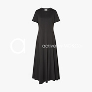 MO＆Co.edition【active系列】MOCO連衣裙2025秋新品防螨棉質(zhì)解構(gòu) 鋼灰色 XS 155