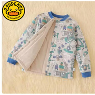 G. DUCKKIDS校服神器兒童加厚小棉襖內(nèi)膽夾棉男童女童內(nèi)搭保暖寶寶棉服外套 淺灰動(dòng)物樂(lè)園 110 cm (建議身高100)