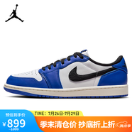 Jordan休閑鞋男子AJ1 JORDAN 1 低幫運(yùn)動(dòng)鞋CZ0790-140藍(lán)白/閃電藍(lán)44.5