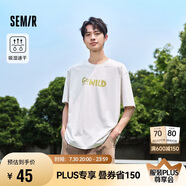 森馬短袖t恤男夏撞色短t字母印花短袖上衣吸濕速干109324100106