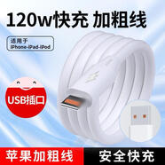 APPLE適用蘋(píng)果6Plus加粗PD數據線(xiàn)120W快充線(xiàn)iPhone6快充iPhone6SPlus手機充電線(xiàn)蘋(píng)果6S/6SPlus閃充低溫 1條裝-USB系列120W加粗-升 1m
