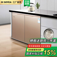 索伊（Soyea）236升家用臥式冰箱 風(fēng)冷無(wú)霜 電腦控溫嵌入式櫥柜對開(kāi)門(mén)冰箱 BCD-236WEM 【236升香檳金 】臥式冰箱