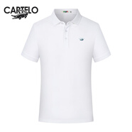 卡帝樂(lè )鱷魚(yú)2025新款polo衫情侶t恤衫純色短袖POLO衫顯瘦時(shí)尚潮休閑百搭短袖 白色 S 建議90-100斤