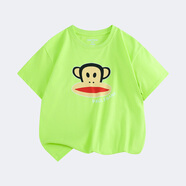 大嘴猴（paul frank）童裝兒童短褲T恤2025夏款寬松舒適中大童休閑運動時尚男女童上衣 435F熒光綠 160