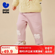 迷你巴拉女童冬新品褲子護(hù)膝打底褲寶寶彈力高腰長(zhǎng)褲