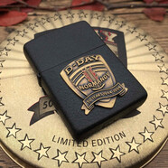 美國原裝zippo打火機 黑裂漆貼章C94 D-DAY諾曼底登陸50周年紀念芝寶1994年度珍藏老機