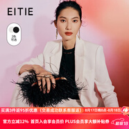 愛特愛（EITIE）挺括干練精致利落純色西裝外套顯瘦通勤春季新款6903601 亮白10 L 165