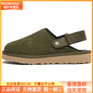 UGGGoldencoast Clog 二層牛皮 簡約舒適 低幫 時尚涼拖 男款 苔綠色 苔綠色 40
