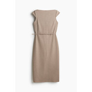 HM女裝2025年夏季新款配腰帶蓋袖連衣裙1275644 米色 L 170/116XL