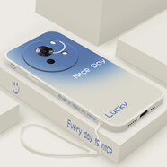 魅族（meizu）漸變微笑魅族lucky08手機殼M431Q磨砂meizu硅膠全包防摔保護套男luckyo8女luck新款meizulucky零八 漸變微笑側邊-古董白收藏送掛繩 魅族lucky 08