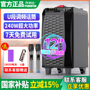 萬(wàn)利達（Malata）M+9017廣場(chǎng)舞音響大功率戶(hù)外移動(dòng)音箱雷神L12拉桿音響便攜式低音炮無(wú)線(xiàn)藍牙充電家用 M+9097/12吋低音+雙話(huà)筒 拉桿式