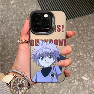 KYODO全職獵人奇犽手機殼蘋(píng)果16ProMax15Plus動(dòng)漫14pro適用華為榮耀OPPO手機套 關(guān)注店鋪【第二件半價(jià)貨到返】黑灰 iPhone 16 Pro Max