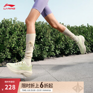 李寧凌波丨休閑慢跑鞋女鞋25夏季新款時尚透氣舒適輕盈簡約回彈運(yùn)動鞋 【凌波】淡果綠(018款)-3 35