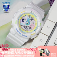 卡西歐（CASIO） 女手表GSHOCK/BABY-G獨(dú)角獸淡粉中性潮流時(shí)尚防水運(yùn)動學(xué)生電子表 BA-110XTM-7A白天使