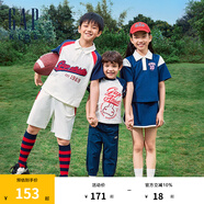 Gap女童夏季撞色polo領(lǐng)短袖T恤短裙套裝兒童裝運動(dòng)465409 海軍藍 110cm(4-5歲)亞洲尺碼