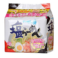 現貨日本進(jìn)口泡面札幌一番味噌味拉面美味泡面深夜泡面5袋裝 鹽味高湯拉面100克*5袋入【500g