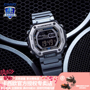 卡西歐（CASIO） 男表女表卡西歐手表男女情侶表學(xué)生時(shí)尚運(yùn)動(dòng)表太陽(yáng)能雙顯電子表 MWD-110H-8BVDF格雷灰銀