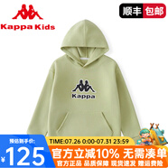 Kappa Kids卡帕兒童連帽衛(wèi)衣2025春秋款童裝男童上衣男孩女童休閑 芥末綠色 150 cm